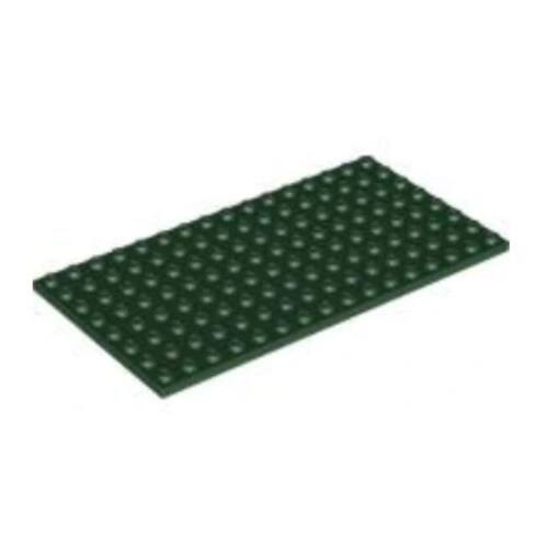 乐高LEGO积木零件 6303327 92438 深绿色 8x16 基础板 小颗粒底板