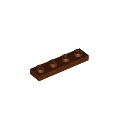 乐高/LEGO积木零件 4211190 3710 红棕色 1x4 基础板 4颗粒板