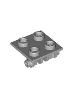 乐高/LEGO积木零件 4211881 6134 浅灰色 2x2 铰链顶板