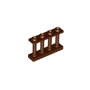 LEGO积木零件 1x4x2 6066114 棕色 栅栏围护栏 15332 乐高
