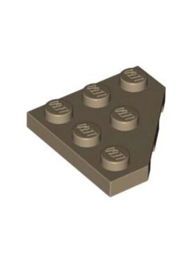 乐高/LEGO积木零配件 6038637 2450 深米色 3×3楔形板 6038637