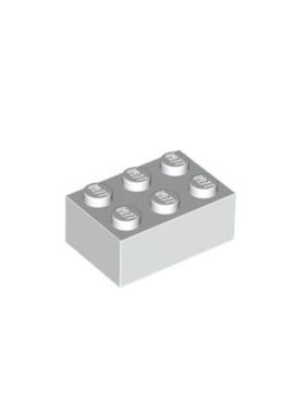 乐高/LEGO积木零配件 300201 3002 白色 2x3 基础砖 300251