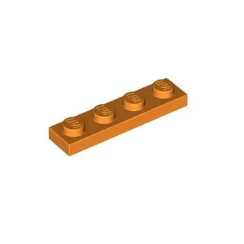 乐高/LEGO积木零件 4118782 3710 橙色 1x4 基础板 4颗粒板