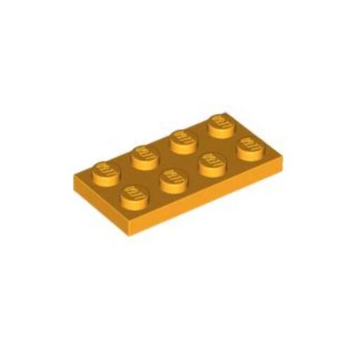 乐高/LEGO积木零配件 6097511 3020 亮浅橙色 2x4 基础板