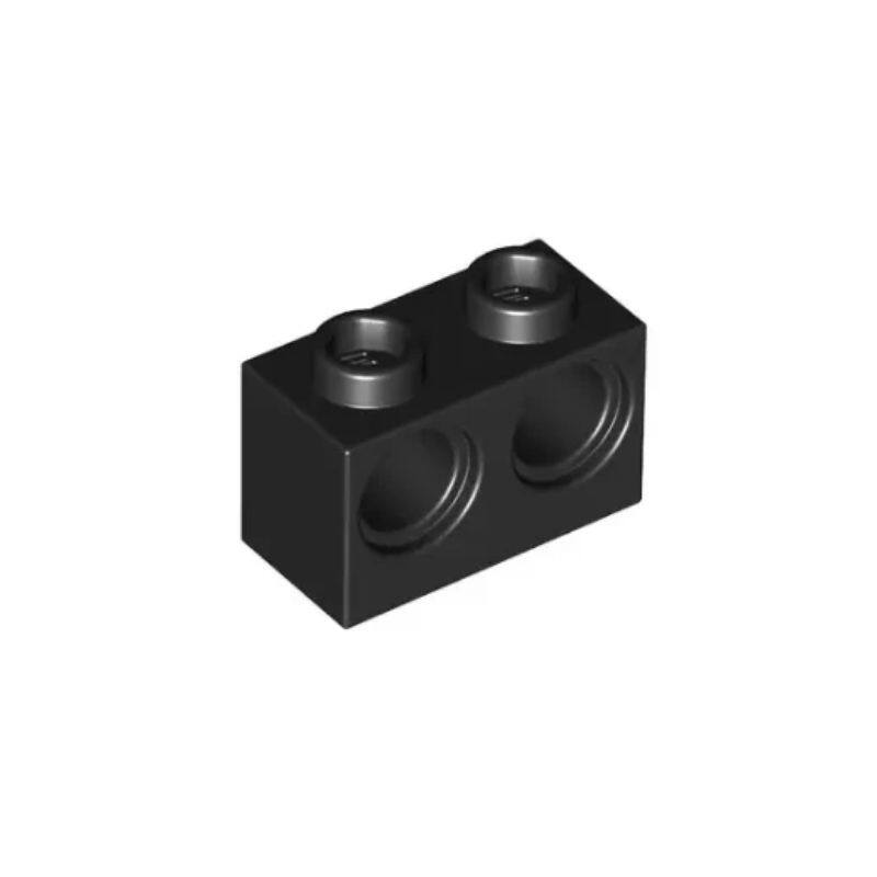 乐高/LEGO积木零件 3200026 32000 黑色 1x2 带2孔砖孔梁