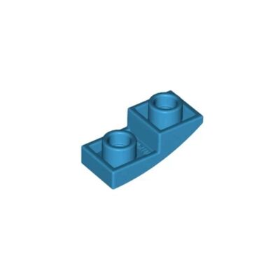 乐高/LEGO积木零件 6231942 24201 深湖蓝色 1x2 反向弧形件