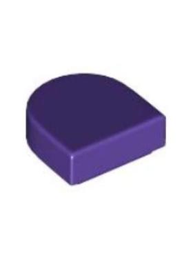 乐高/LEGO积木零件 6313558 24246 深紫色 1X1 半圆光面板