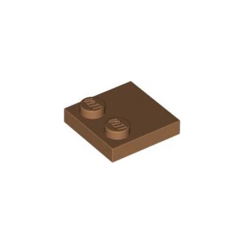 乐高/LEGO零件 6528998 33909 100767 中肉色 2x2 边缘2颗粒板