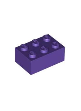 乐高LEGO零配件 6366705 3002 深紫色 2x3基础砖 4235123 4589614