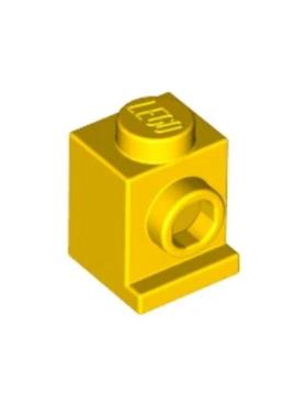 乐高/LEGO积木零件 407024 4070 黄色 1x1 单侧缩短带转接凸点