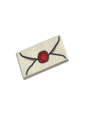 乐高/LEGO 6299836 3069bpb0779 30070 白色 1x2光面印刷件 信封