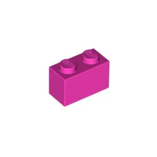 乐高LEGO 4621545 3004 3065 35743 深粉红色 1x2 基础砖 4245295