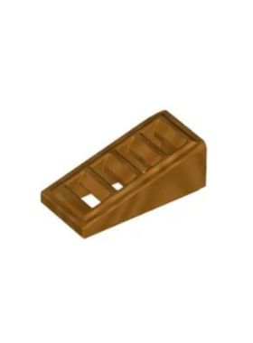 乐高/LEGO 6167922 61409 金属金色 1x2格栅斜坡砖 18863 67119