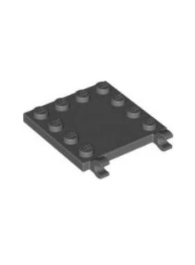 乐高/LEGO积木零件 6310189 66252 深灰色 4x4 边缘带颗粒夹口板