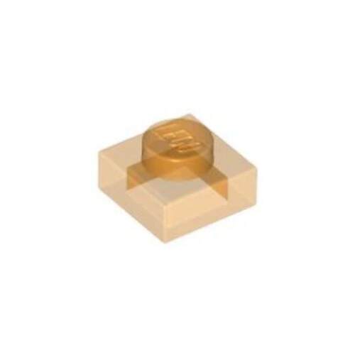 乐高/LEGO 6252040 3024 4542673 6513961 透明橙色 1x1基础板