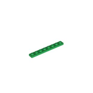 乐高/LEGO积木零配件 346028 3460 绿色 1x8 基础板