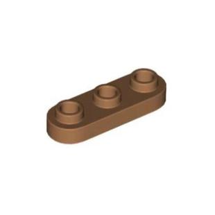 LEGO积木零件 77850 乐高 6492538 两侧圆弧带三点 中肉色 1x3