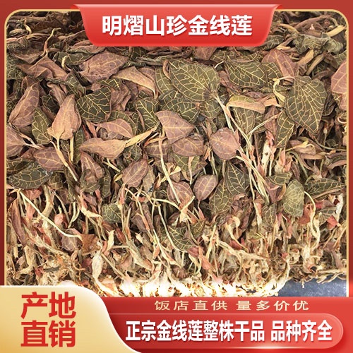 包邮500g/1斤 净重 福建南靖土楼林下种植金线莲整株干品250克装
