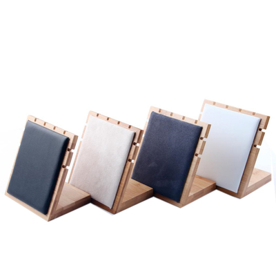 4Style S/M/L Bamboo Pendant Necklace Display Stand Holder PU