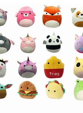 .Squishmallow Kawaii Big Squish Animal Unicorn Piggy Dinosau