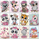 Painting DIY tiger Diamond animals unicorn flowers fox