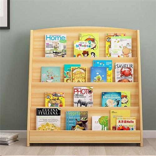 书架儿童落地置物架柜子幼儿园小型书柜绘本架展示架报刊架书报架