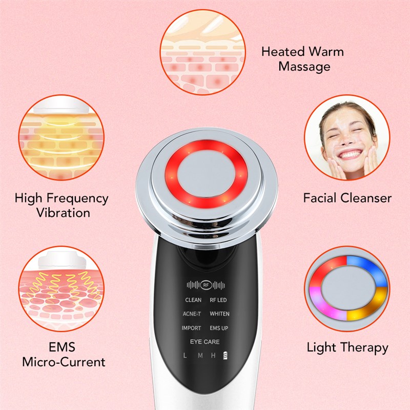 7 in 1 Facial Massager Mesotherapy Radiofrequency For Face A
