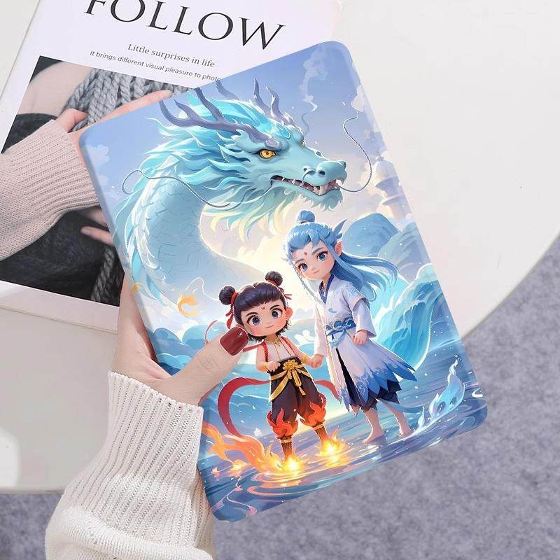 oppopadair保护套SE魔童padAir2平板11.4电脑pad2保护壳pad3pro一加Vivo12.3寸OPPOpad4Pro硅胶opd2102哪吒壳