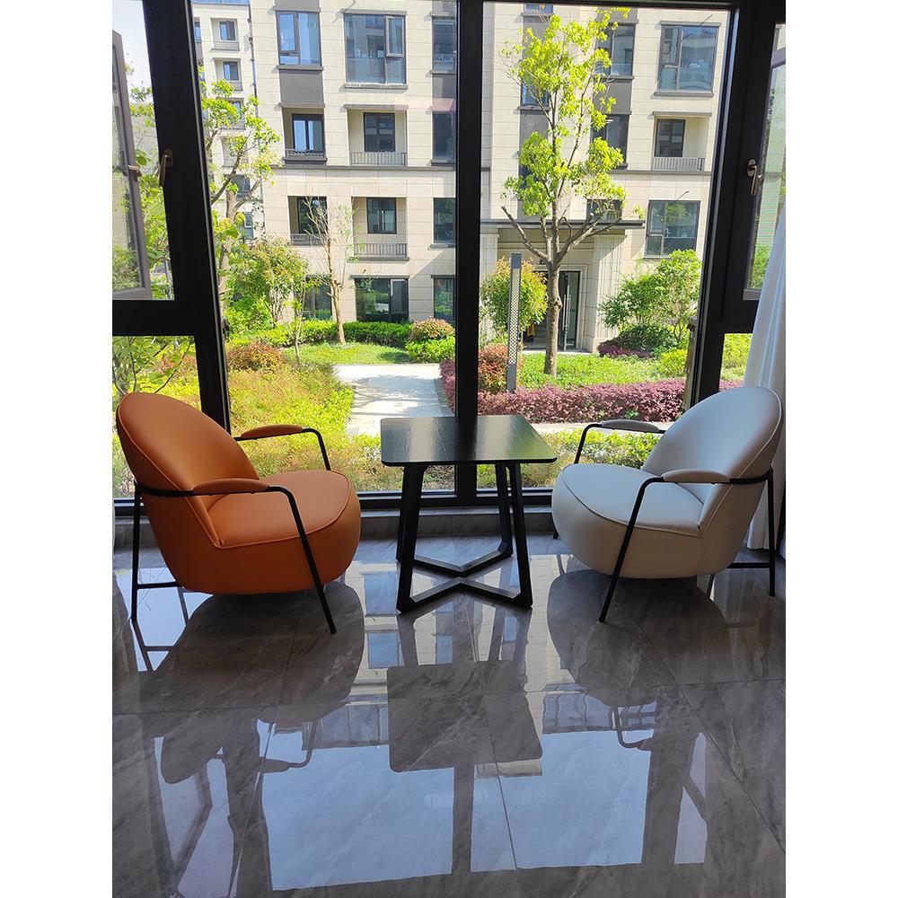 阳台茶桌椅组合网红一桌二椅子休息区布置实木家用休闲桌椅三件套