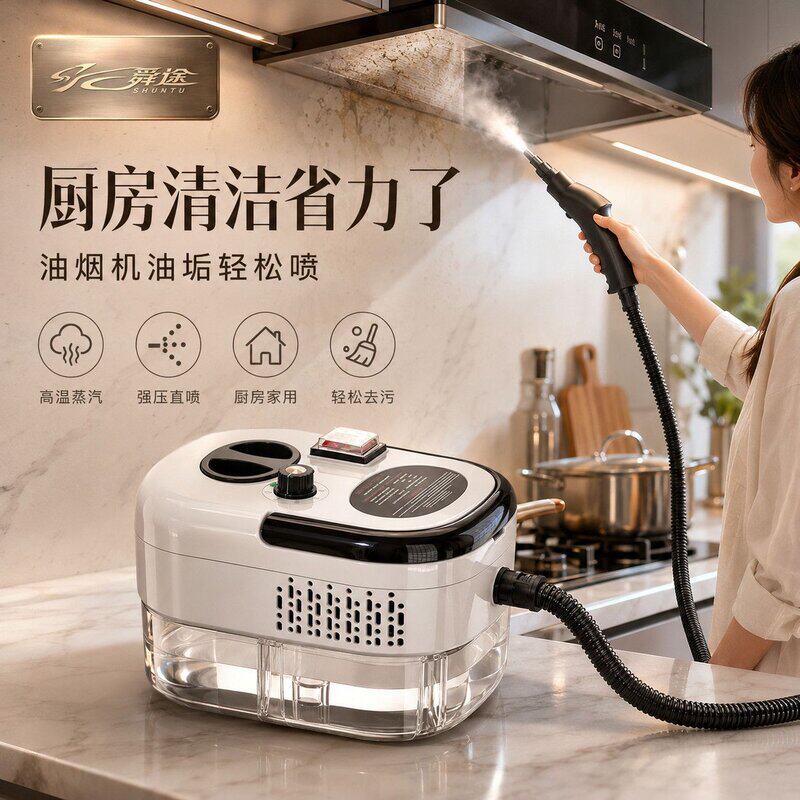 蒸汽清洁机高温高压家用多功能厨房家电布艺空调油烟消毒清洗机