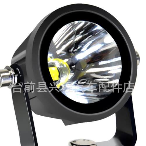 汽车射灯货车强光超亮前照散光钢炮12v24伏挖机倒车白光黄雾灯