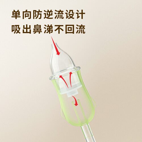 布比熊婴幼儿手拉负压吸鼻器鼻涕鼻屎神器新生家用宝宝清洗功能