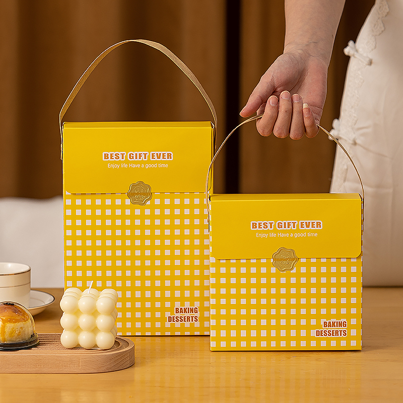 新款2021蛋黄酥包装盒子烘焙手工4粒6流心冰皮手提送礼定制月饼盒