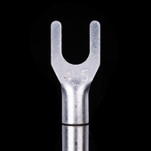 UT叉型裸端头UT4 镀银 U型铜端子 1000只 Y型接线端子 紫铜焊口