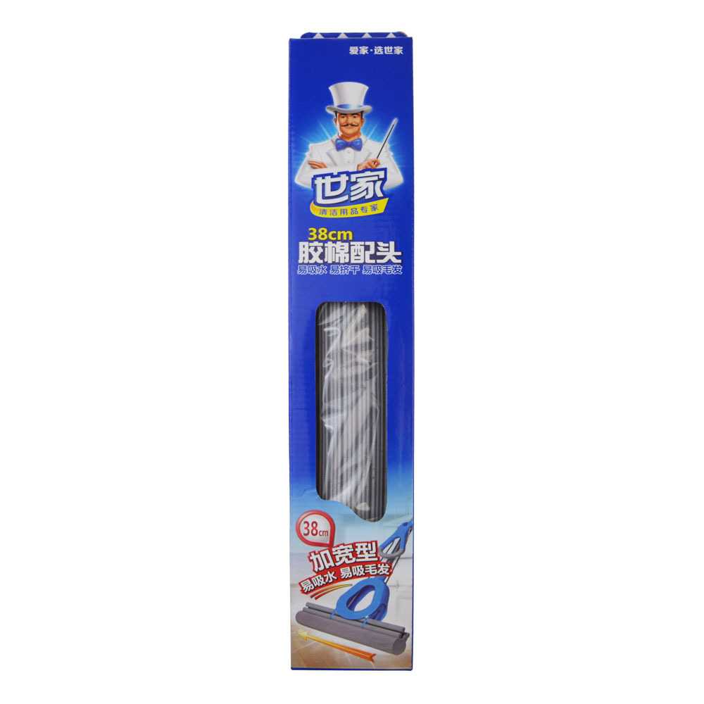 新款直销世家加宽拖把胶棉替换头8