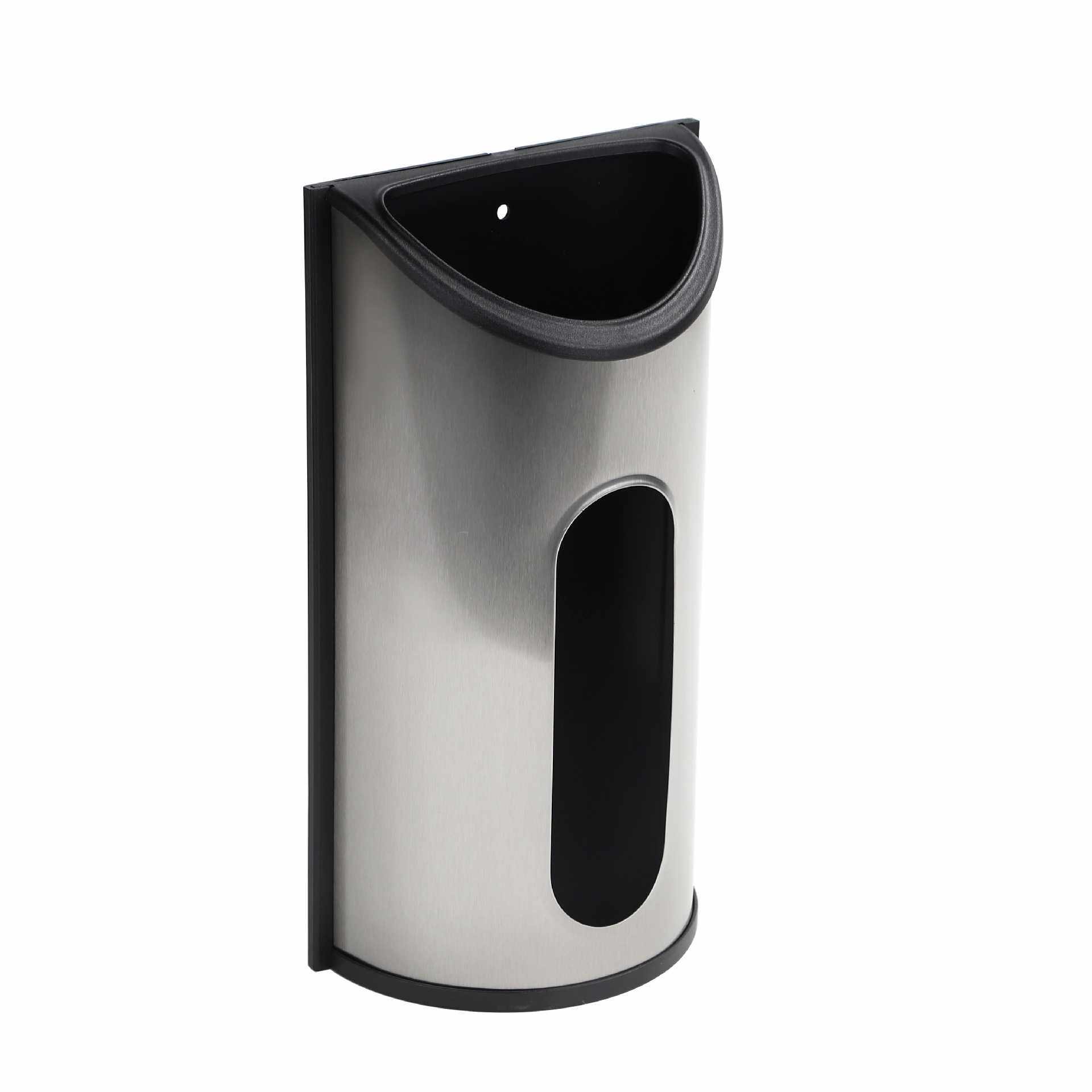 新款直销创意厨房垃圾袋收纳盒 塑料袋购物袋收纳盒挂壁式收纳架