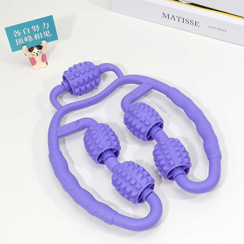 新款直销腿部按摩器环形夹腿滚轮瘦大腿小腿肌肉放松瘦腿神器多功