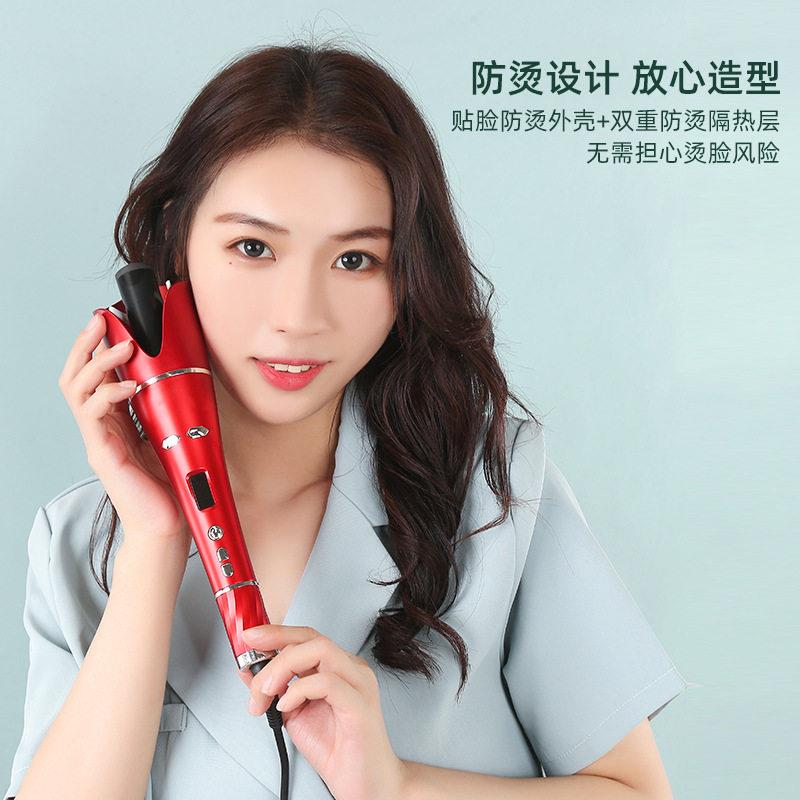 新款直销源头新款卷发器电动旋转不伤发大波浪卷发棒卷发神器