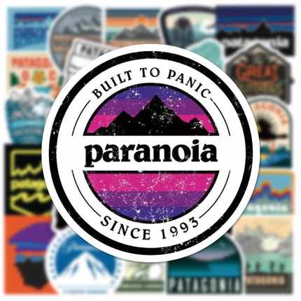 新款直销50张 ins风巴塔哥尼亚涂鸦贴纸头盔笔盒电脑笔记本电动车