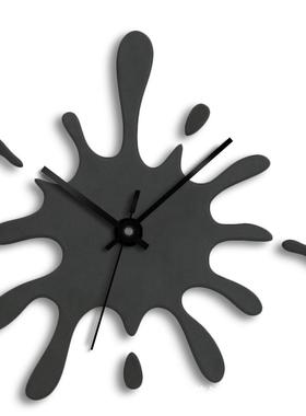 新款直销北欧彩色水滴木挂钟简约现代设计时钟静音家居装饰木挂墙