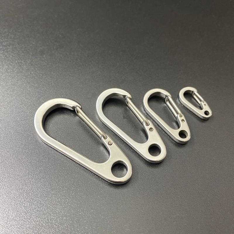 新款直销04不锈钢弹簧挂扣快挂承重扣钥匙扣挂件户外挂钩背包扣腰