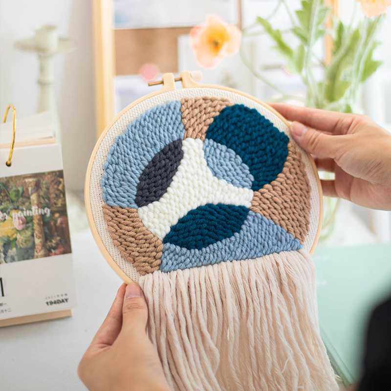 新款直销手工DIY戳戳绣手工材料包毛线绣亲手制作礼物新手零基础,居家布艺,戳戳绣,淘宝优惠券,粉丝福利购,淘宝优惠卷