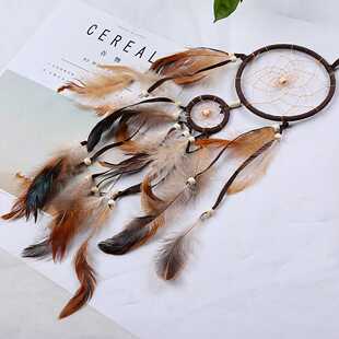 新款直销热销两环印第安风格捕梦网挂饰 dream catcher 节日礼物8