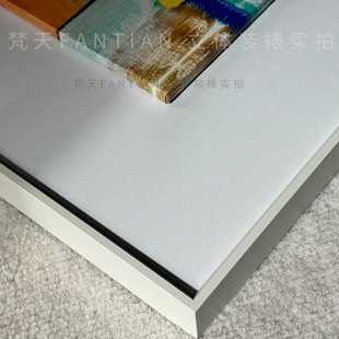 新款直销都市之恋 吴冠中抽象建筑装饰画现代轻奢客厅横版画大气