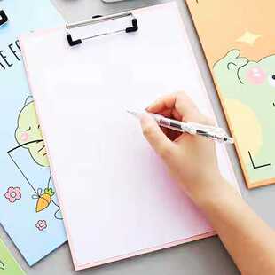 新款直销A4卡通纸质文件夹学生写字夹板办公板夹书写板档案资料夹