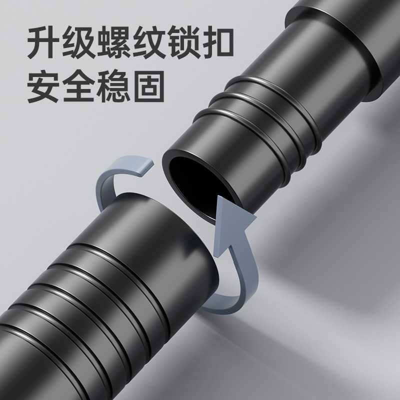 新款直销跨境电商浴帘杆免打孔分段式拼接伸缩杆晾衣杆可拆装窗帘