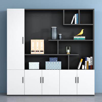 新款直销办公家具文件柜书柜老板办公室背景木质柜子板式资料档案