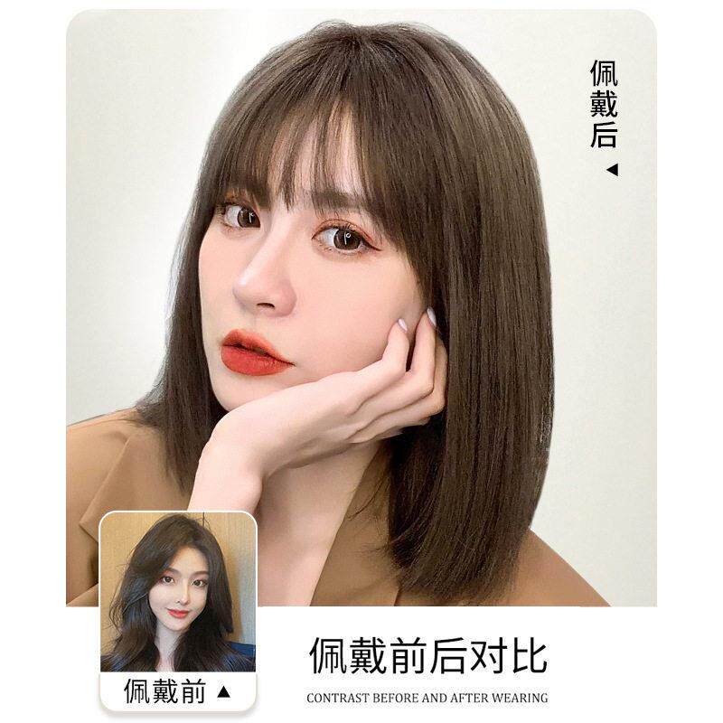 新款直销假发女发短直发学生波波头短款蓬松自然空气刘海可爱日常
