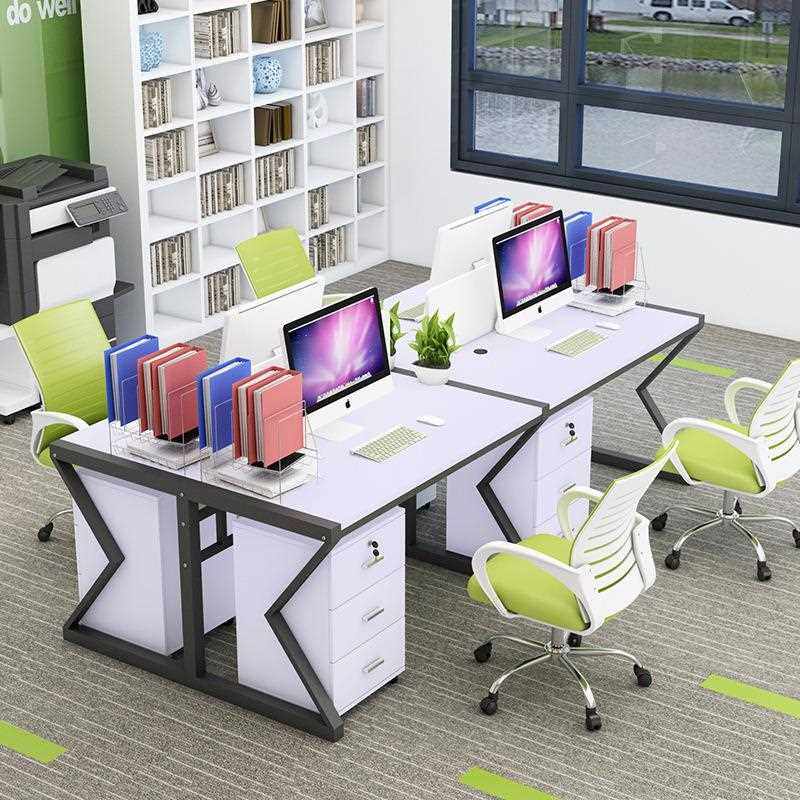 新款直销职员员工桌屏风办公桌工位简易简约桌椅组合4人双人位电