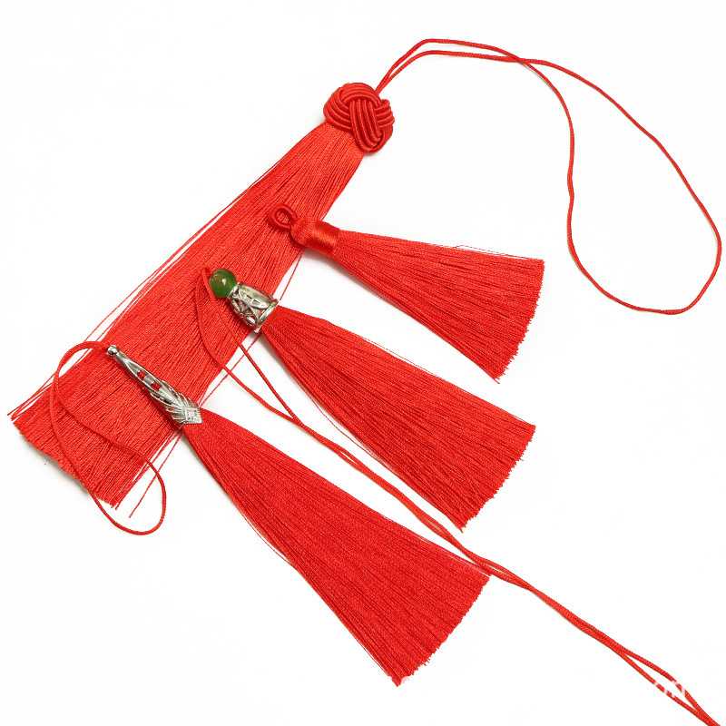 新款直销中国风流苏穗子红色挂件吊穗中国结配件手工饰品配件材料